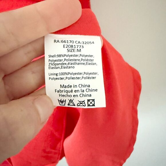 Elliatt Sonnet High Neck Swing Dress with Ruffle in Bright Red - Size M - Picture 7 of 7